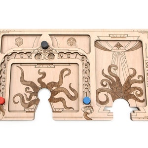 Arkham Horror LCG Playerboard, Dashboard compatible with Arkham Horror LCG Board Game, Arkham Horror Accessories, Organization for Arkham