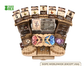 Dashboard for Gloomhaven, Frosthaven, Jaws of the Lion, Playerboard Compatible with Games, Accessory Upgrade, Nerdy Gifts