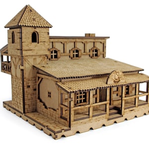 Tavern DnD Terrain, 28mm Terrain, Fantasy Terrain for Dungeons & Dragons, Frostgrave, RPG, Dungeon Master Gift, Tabletop Gamer Gift