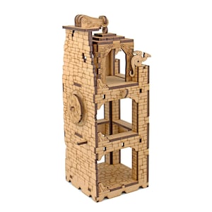 Dungeons and Dragons Terrain Dungeon Lift (3 floors). Detailed terrain pieces for scenery 28mm figures scale. Awesome DnD play mat. Unpainted extension for your D and D battle map. Immersive hobby cheap gift for geeks. DnD tabletop accessory for GM