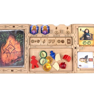 Archeologist&#39;s Playerboard Set (4 x Dashboards) Compatible with Lost Ruins of Arnak, Lost Ruins of Arnak Accessory