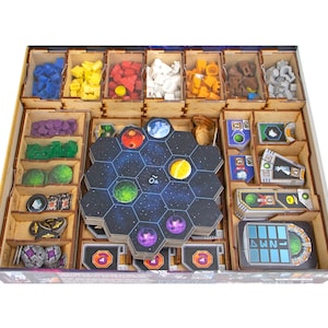 Gaia Project Organizer, Insert for Gaia Project Board Game, Gaia Project Base Game Storage Solution Upgrade