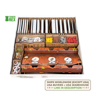 Organizer voor Paleo + New Beginning, Terror Birds, The Hornets, Initiation-uitbreiding, inlegvel compatibel met bordspel, nerdy cadeaus