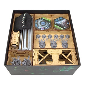 Organizer for Nemesis, Storage Insert Compatible with Nemesis Board Game, Accessories Upgrade, Geek Gift, Tabletop Gamer Gift