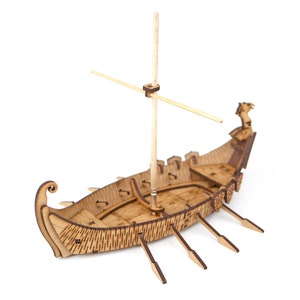 Drakkar Longship Fantasy Terrain, 28mm Terrain, Dungeon Terrain, RPG, Dungeons & Dragons