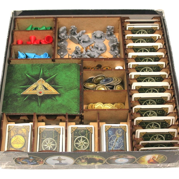 Insert for Talisman Board Game, Talisman's Seeker Organizer, Talisman + Expansions Storage Solution Upgrade