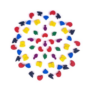 Flamecraft Goods Tokens Set, Tokens compatible with Flamecraft Board Game, Flamecraft Accessories, Upgrade for Flamecraft Tabletop