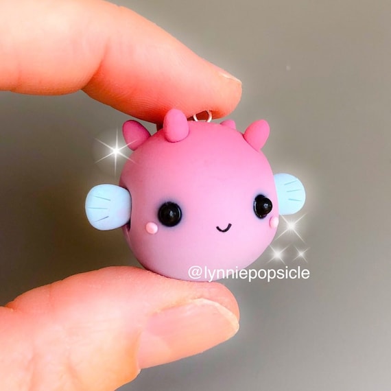 Puffer fish keychain clearance