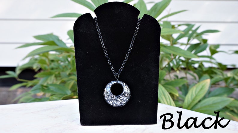 Resin Pendant Necklace Premium Glitter
