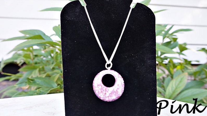 Resin Pendant Necklace Premium Glitter