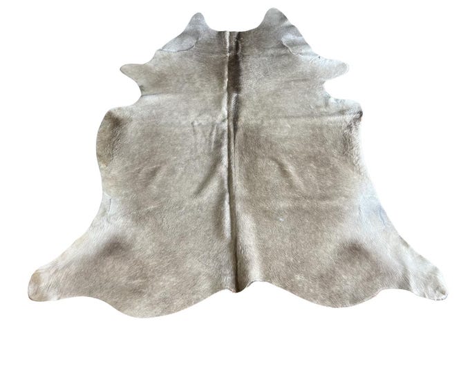 Brazil Champagne Cowhide, Premium Suede Backing (6-6.5ft)