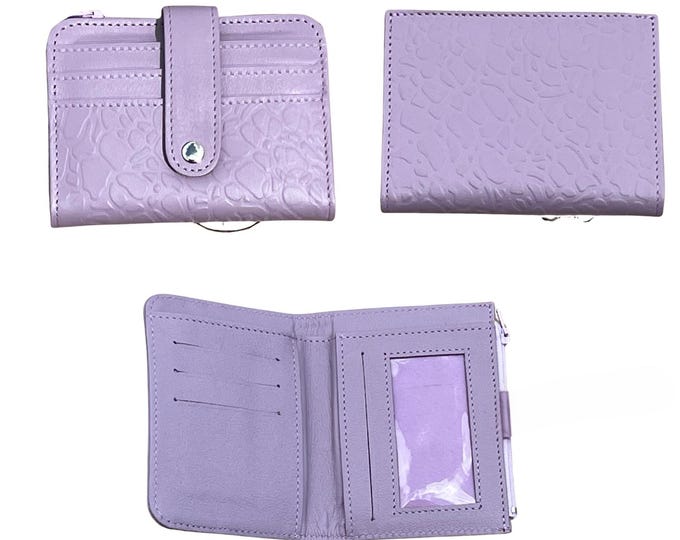 Women's Wallet Leather Bifold Wallet with Card Slots, ID Window & Coin Pocket | Embossed Clutch Wallet | Gift for Her