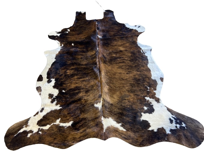 100% Genuine Cowhide Brindle Rug, Western Style
