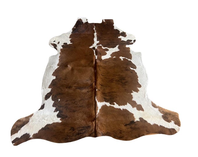 100% Genuine Cowhide Tricolor Rug