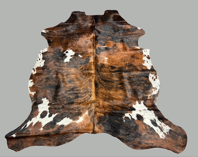 100% Genuine Cowhide Brindle Rug, Western Style - Handpicked and Unique Hide