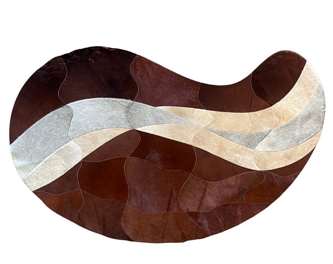 Brazilian Designer Cowhide Area Rug -CHLOE (5ft x 7ft)