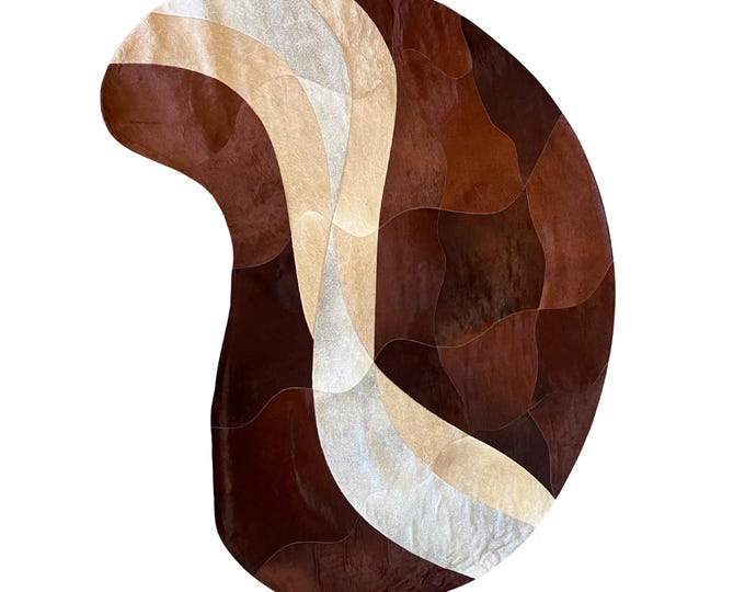 Brazilian Designer Cowhide Area Rug -CHLOE (5ft x 7ft)