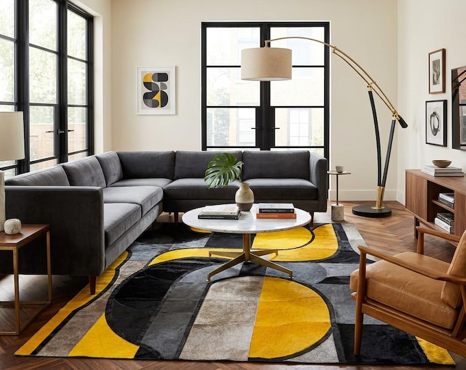 Brazilian Designer Cowhide Area Rug - KROMA (4ft x 6ft)
