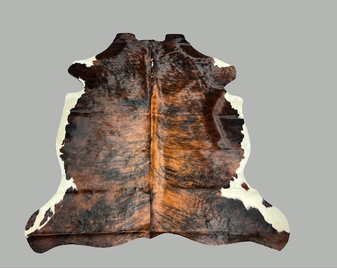 100% Genuine Cowhide Brindle Rug, Western Style - Handpicked and Unique Hide