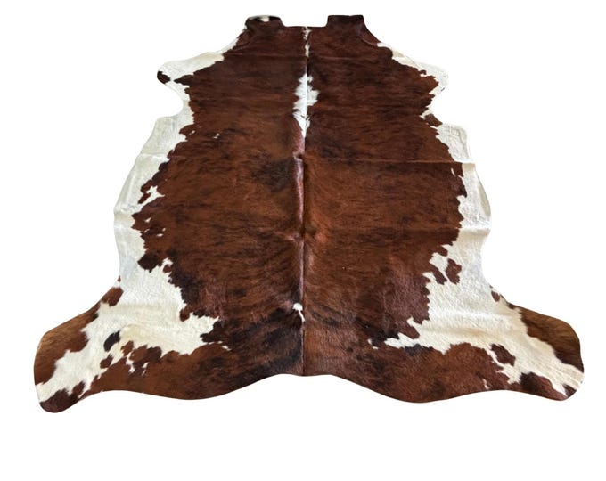 100% Genuine Cowhide Brindle Rug, Western Style
