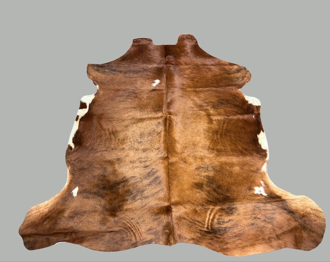 100% Genuine Cowhide Brindle Rug, Western Style - Handpicked and Unique Hide