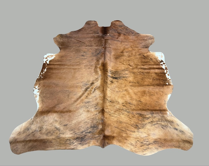 100% Genuine Cowhide Brindle Rug, Western Style - Handpicked and Unique Hide