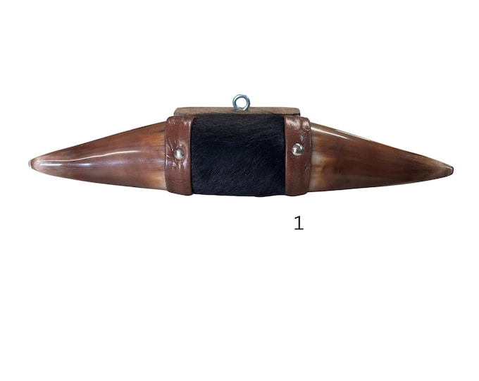 Wrapped Mounted Longhorn: Rustic Western Decor (10-12")