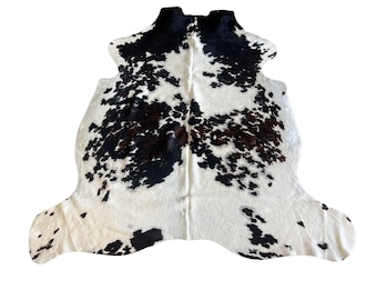 100% Genuine Cowhide Tri-Color Rug