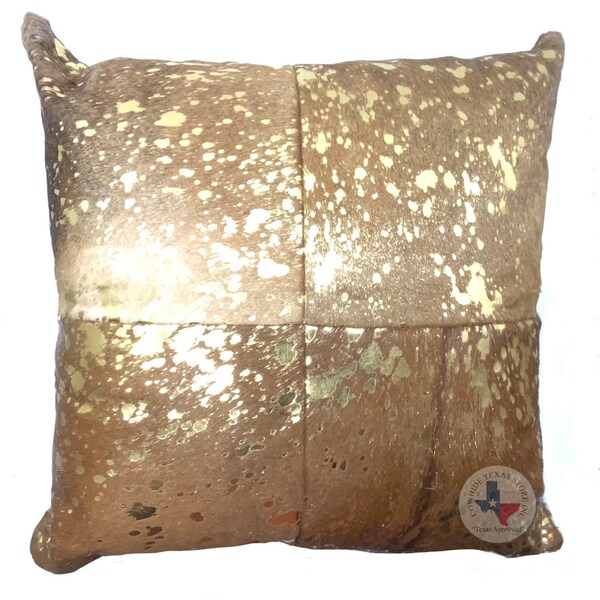 Cowhide Pillow Etsy