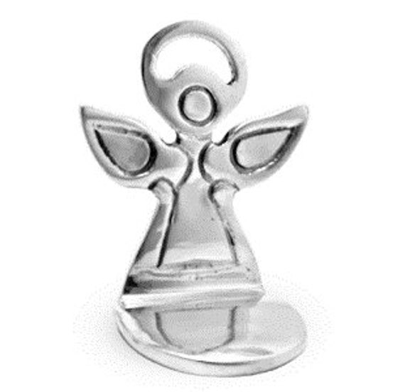 Pewter 3-inch Angel with Halo/ Pewter Spiritual| Religion Home Decor| Ecuadorian Pewter | P-RE46