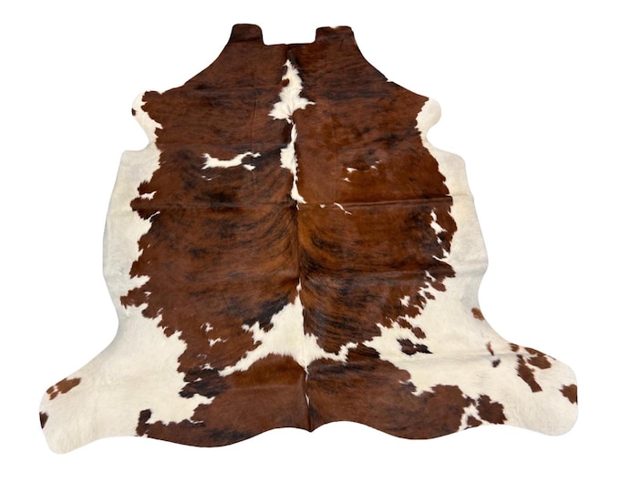 100% Genuine Cowhide Brindle Rug, Western Style