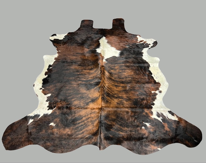100% Genuine Cowhide Brindle Rug, Western Style - Handpicked and Unique Hide