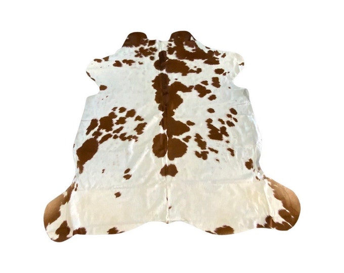 Natural Tri-Color Cowhide Rug by Cowhide Texas Store Inc. -Actual Rug you will Receiving