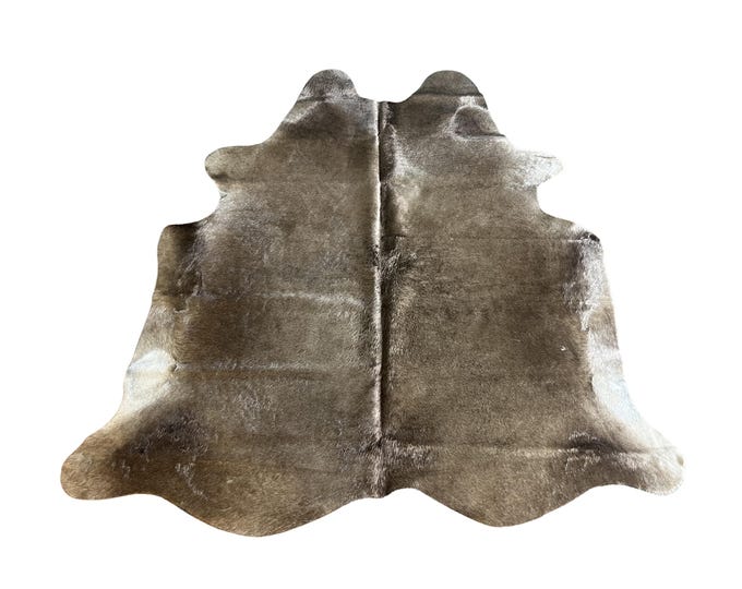 Brazil Champagne Cowhide, Premium Suede Backing (6-6.5ft)