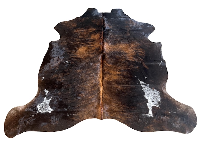 100% Genuine Cowhide Brindle Rug, Western Style