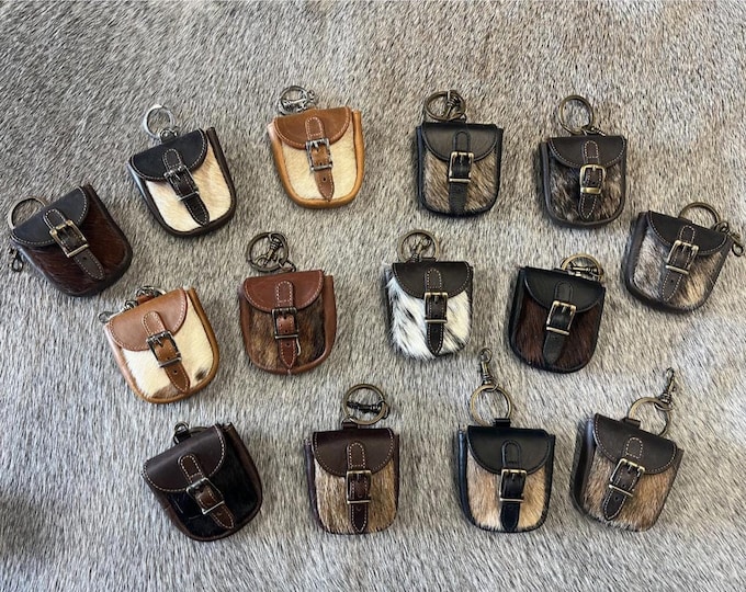 Cowhide Keychain Case