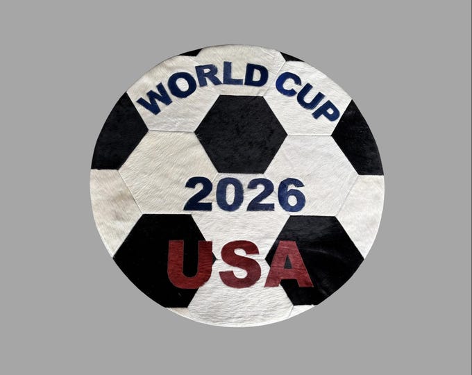 WORLD CUP 2026 cowhide rug.
