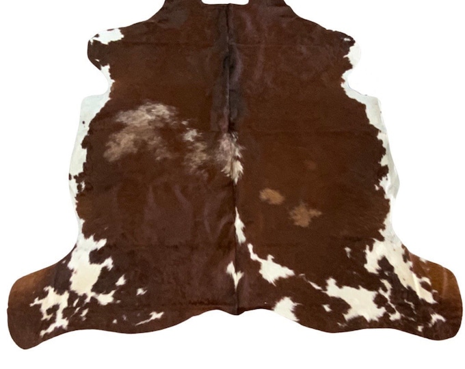 Natural Tri-Color Cowhide Rug by Cowhide Texas Store Inc. -Actual Rug you will Receiving