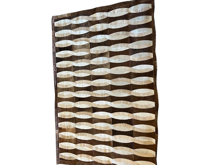 Brazilian Designer Cowhide Area Rug -Augustine (5ft x 7ft)