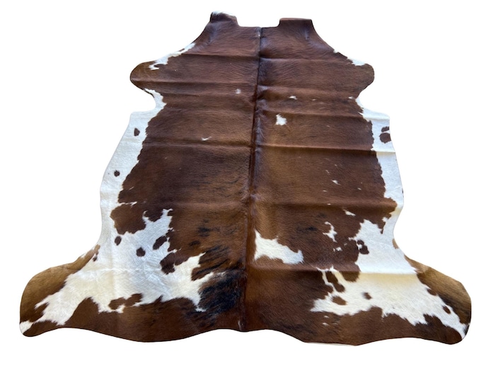 100% Genuine Cowhide Brindle Rug, Western Style