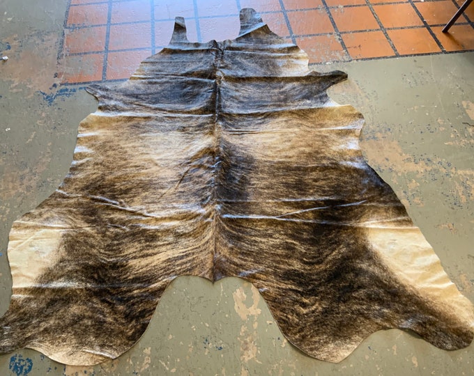 Natural Cowhide Rug Size 69” x 75” by Cowhide Texas Store Inc. -Actual Rug you will be Receiving
