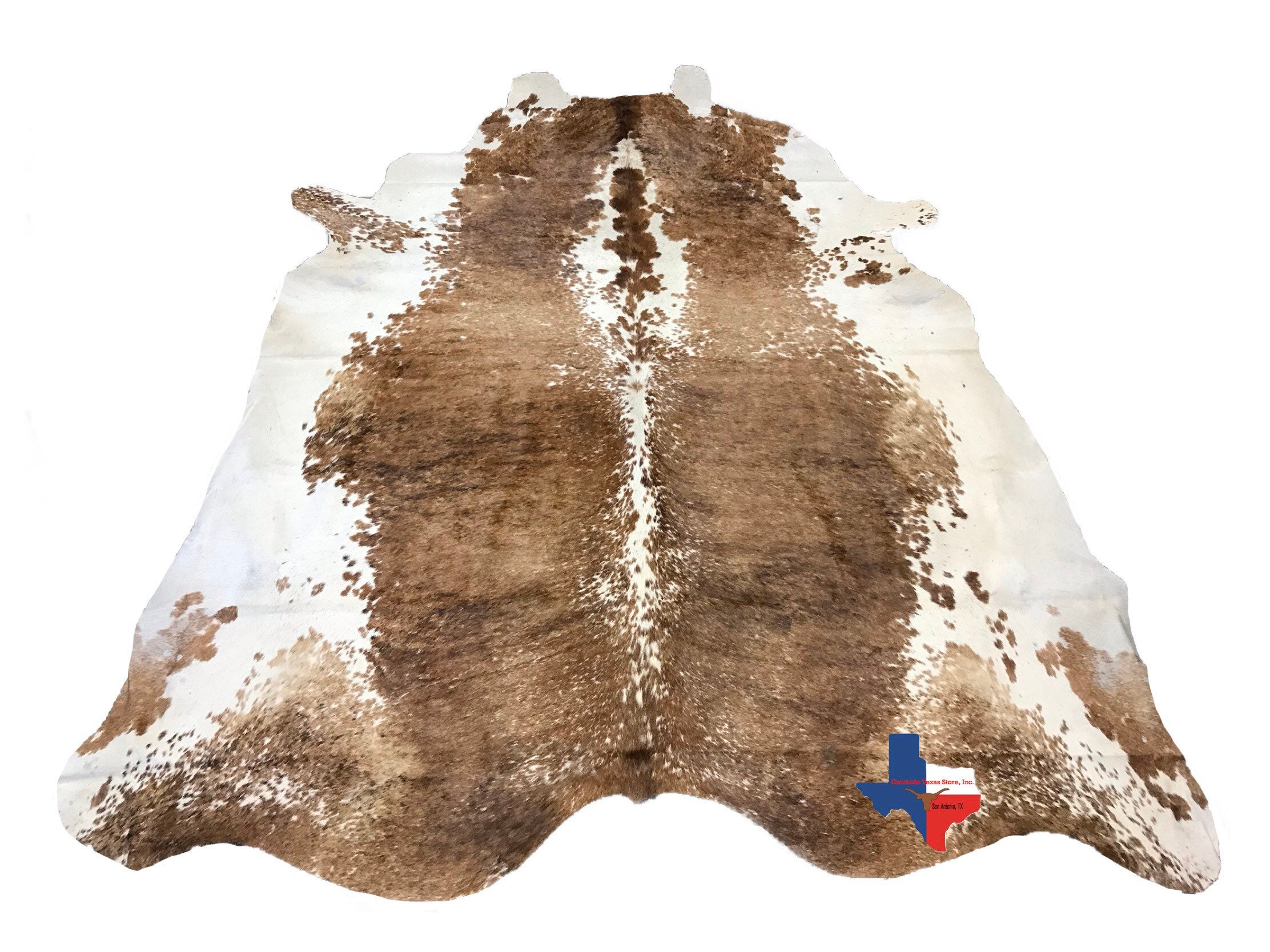 Argentina Cowhide Rug Size 6 ft x 7ft by Cowhide Texas Store Inc. Actual Rug you will be