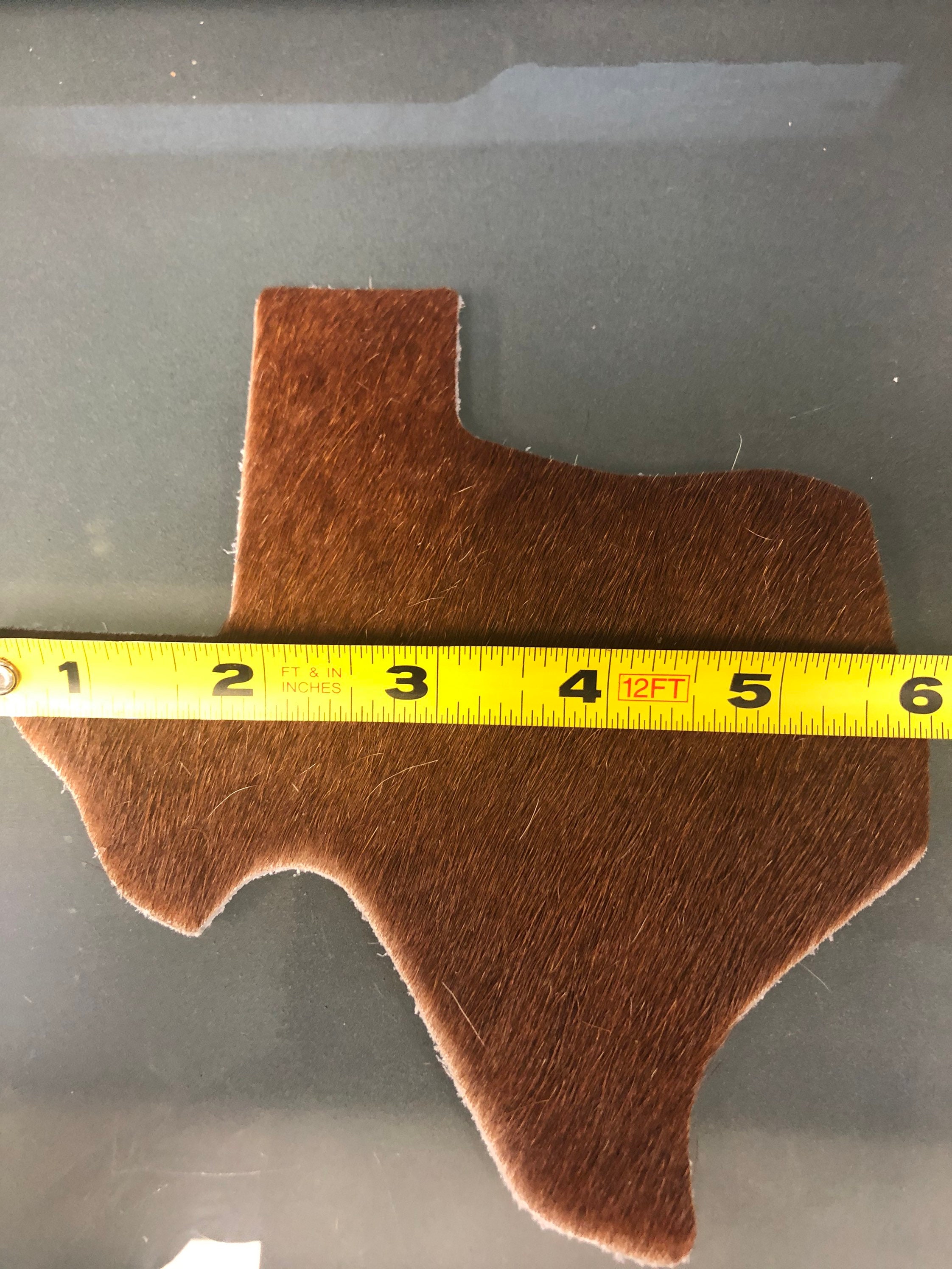 Genuine Cowhide Coasters: TEXAS MAP COWHIDE coaster Assorted Mix -  Individually Sold for Unique Elegance