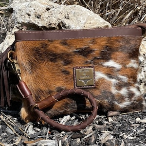 Leather Wristlet Cowhide Clutch Purse - Prudence