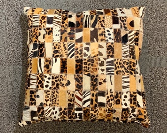 Cowhide Printed Pillow Cover- Animal Print