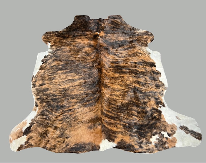 100% Genuine Cowhide Brindle Rug, Western Style - Handpicked and Unique Hide