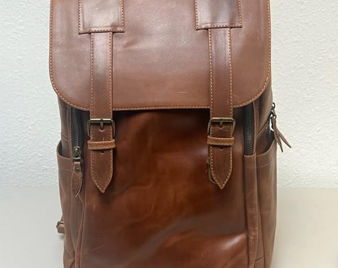 Genuine Leather Travel & Business Backpack