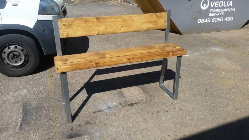 Industrial Chic Breakfast Bar Bench Etsy
