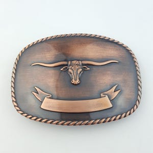 Copper Long Horn Belt Buckle to create your own belt