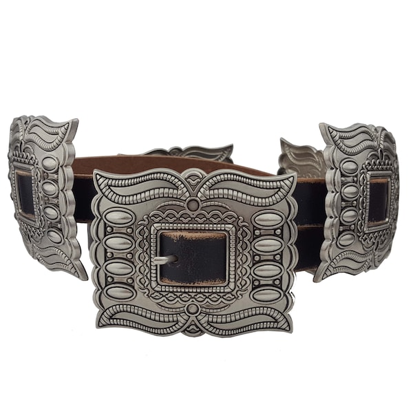 Large Concho Belt Etsy
